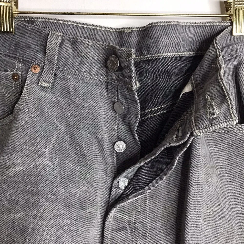 Levi's 501xx Jeans 36x30 Men's Button Fly Gray Jeans